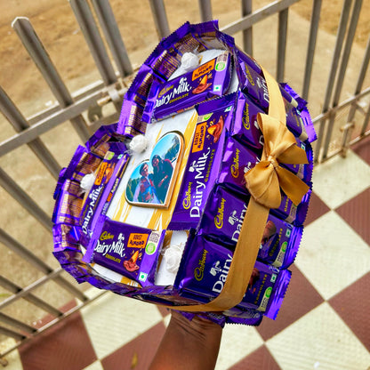 Heart Shaped Dairymilk Bouquet