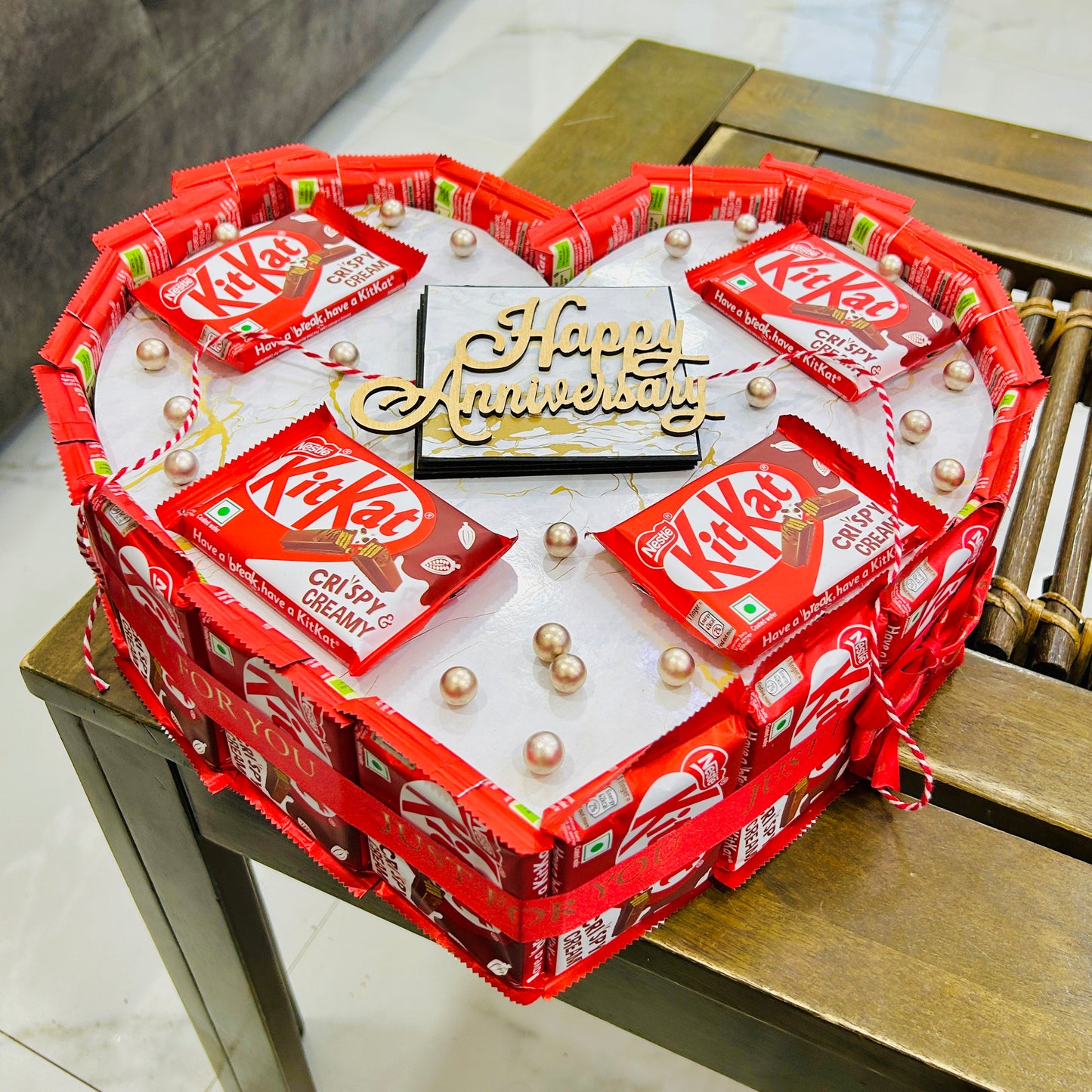 Heart shaped KitKat Bouquet