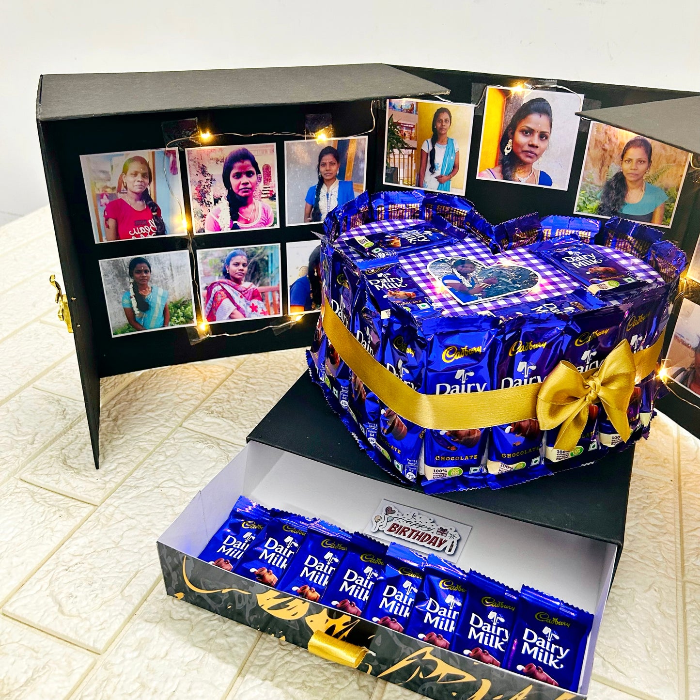 Surprise Box with Dairymilk Bouquet