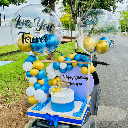 Ballon Bouquet for Cake Tray