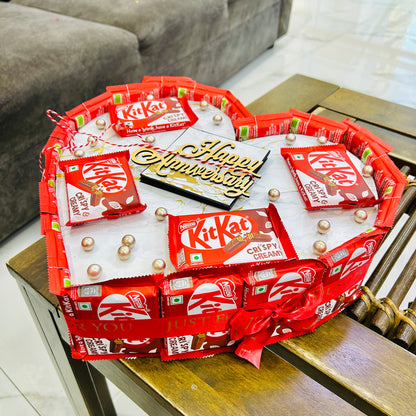 Heart shaped KitKat Bouquet