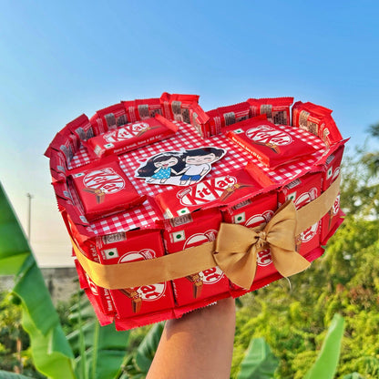 Heart Shape Chocolate Bouquet