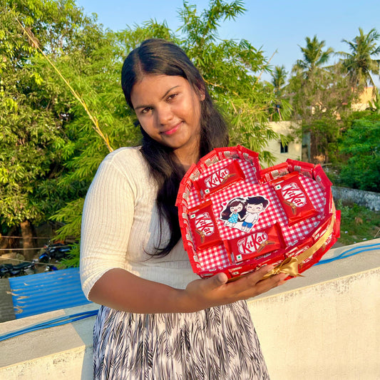 Heart Shape Chocolate Bouquet